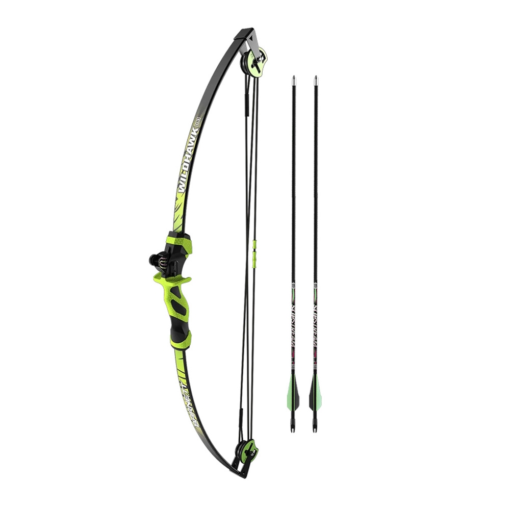 Barnett Wildhawk G3 Compound Bow and Arrow Set Green