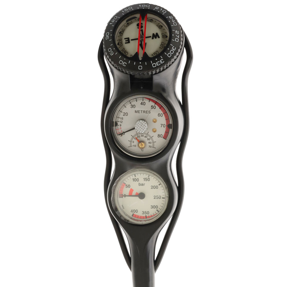 Pro-Dive Compact 3-Gauge Dive Console Pressure/Depth/Compass