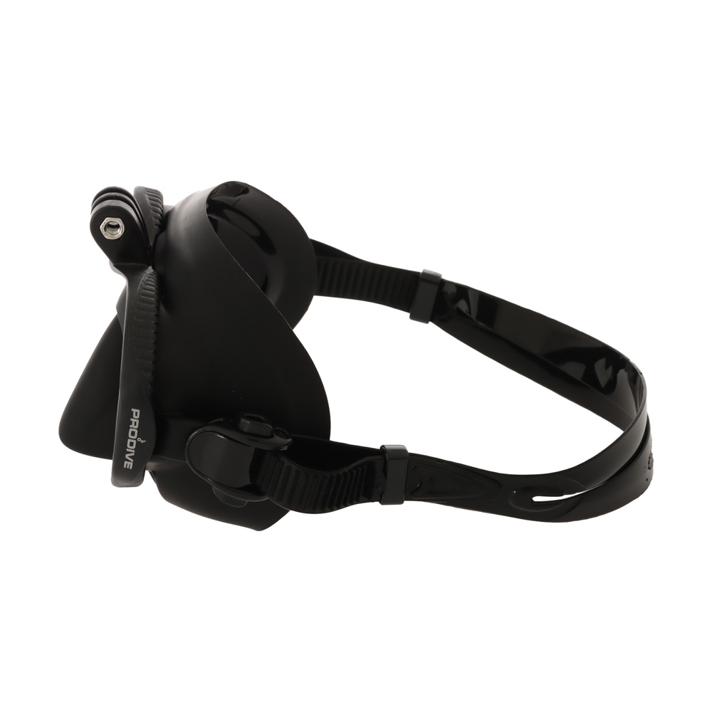 Pro-Dive Low Volume Double Silicone Adult Dive Mask with GoPro Mount