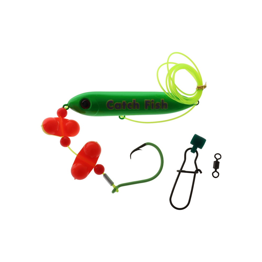 Holiday Live Bait Float Rig 100mm 100lb 8/0 Green