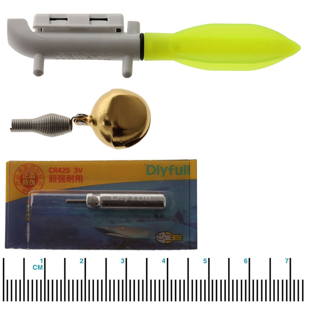 Holiday Fishing Rod Bell and Clip Light with CR425 Battery