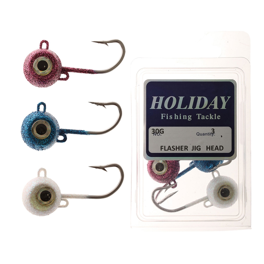 Holiday Flasher Jig Head 30g Qty 3