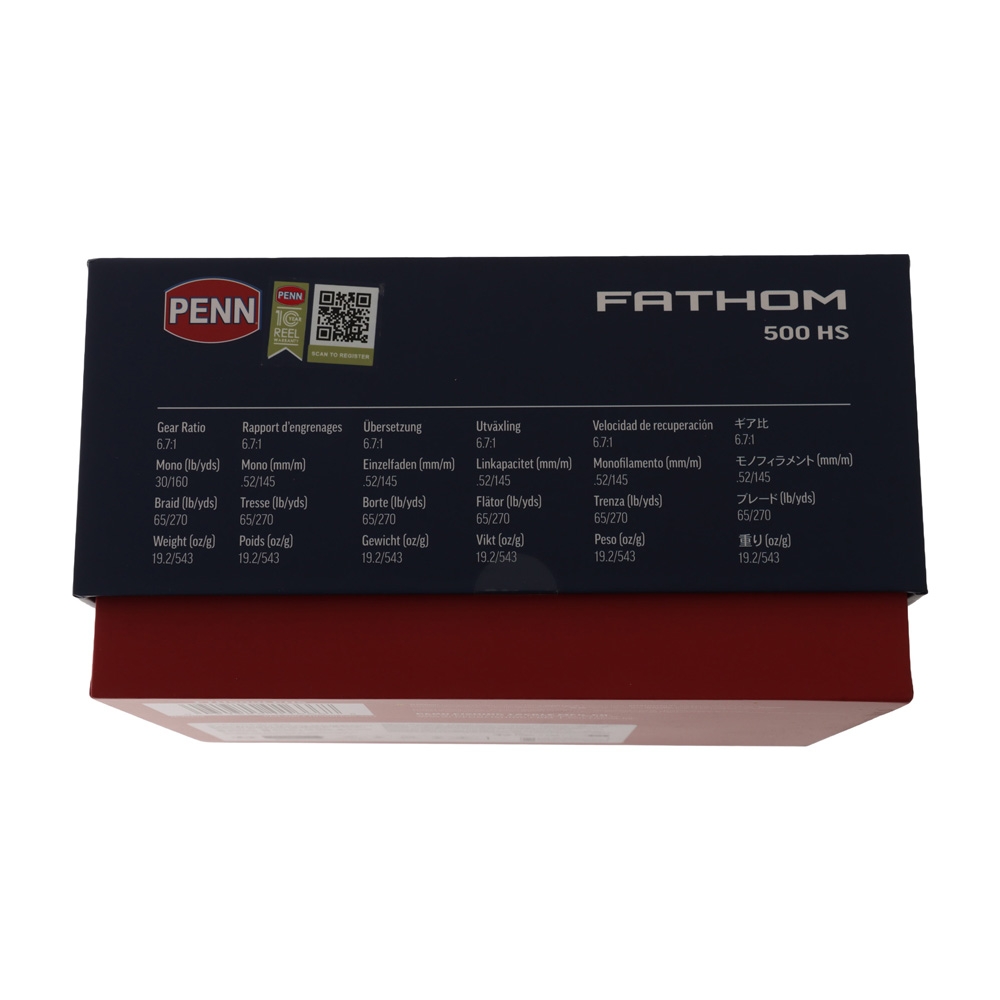 PENN Fathom 500 High Speed Low Profile Baitcaster Reel