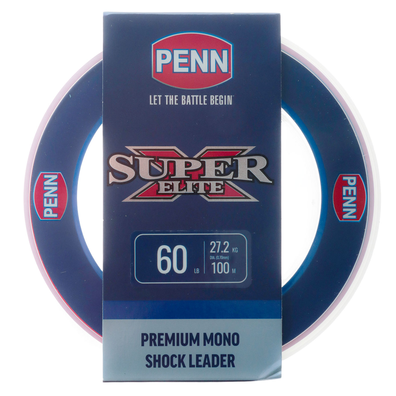 PENN Super X Elite Mono Shock Leader Trace Clear 100m 60lb 0.70mm
