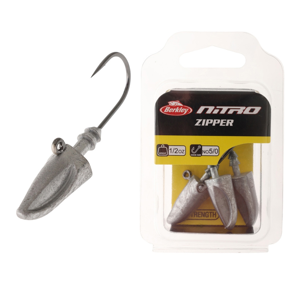 Berkley Nitro Zipper Jig Head 3/8oz 5/0 Qty 3