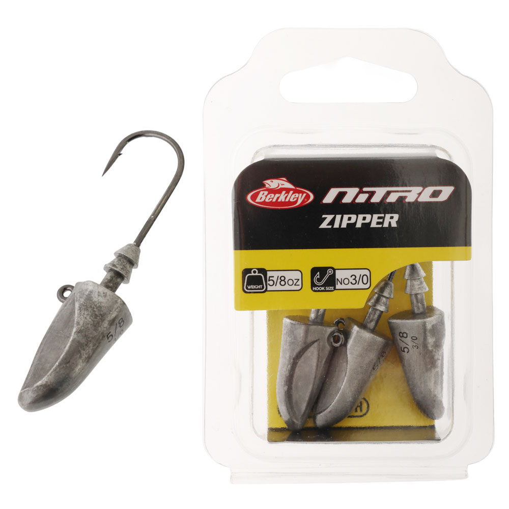 Berkley Nitro Zipper Jig Head 5/8oz 3/0 Qty 3