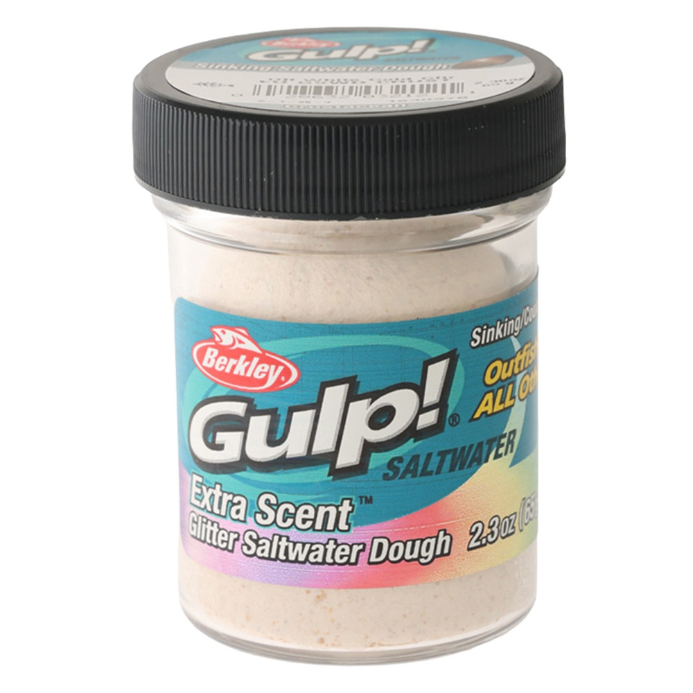 Berkley Gulp Saltwater Dough 65g Crust Off-White Gold Glitter