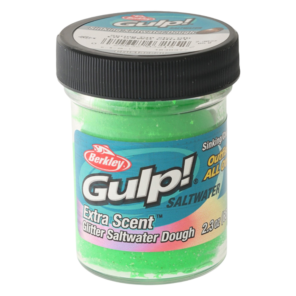 Berkley Gulp Saltwater Dough 65g Crust Spring Green Silver Glitter