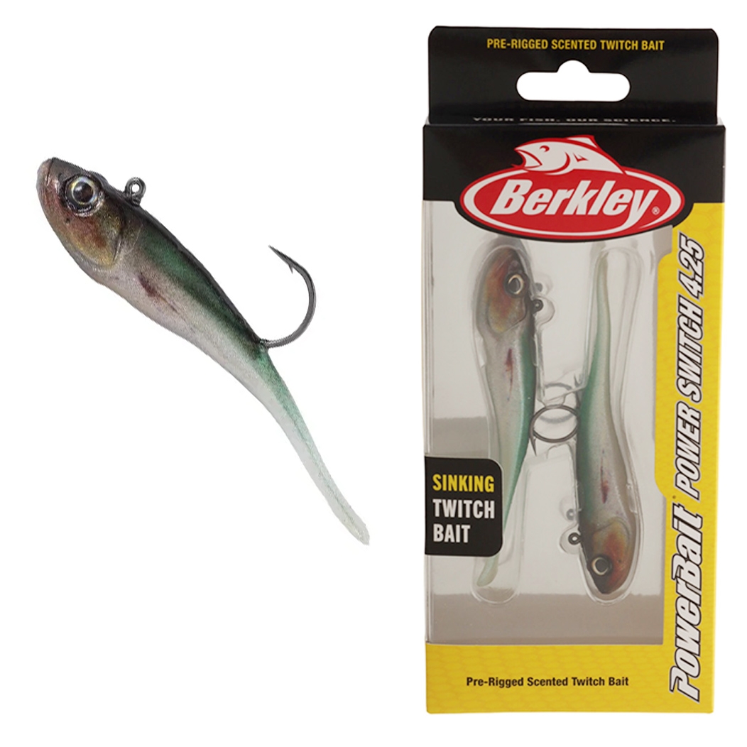 Berkley PowerBait Power Switch Soft Bait 4.25in / 10.5cm Qty 2 Fire Tiger