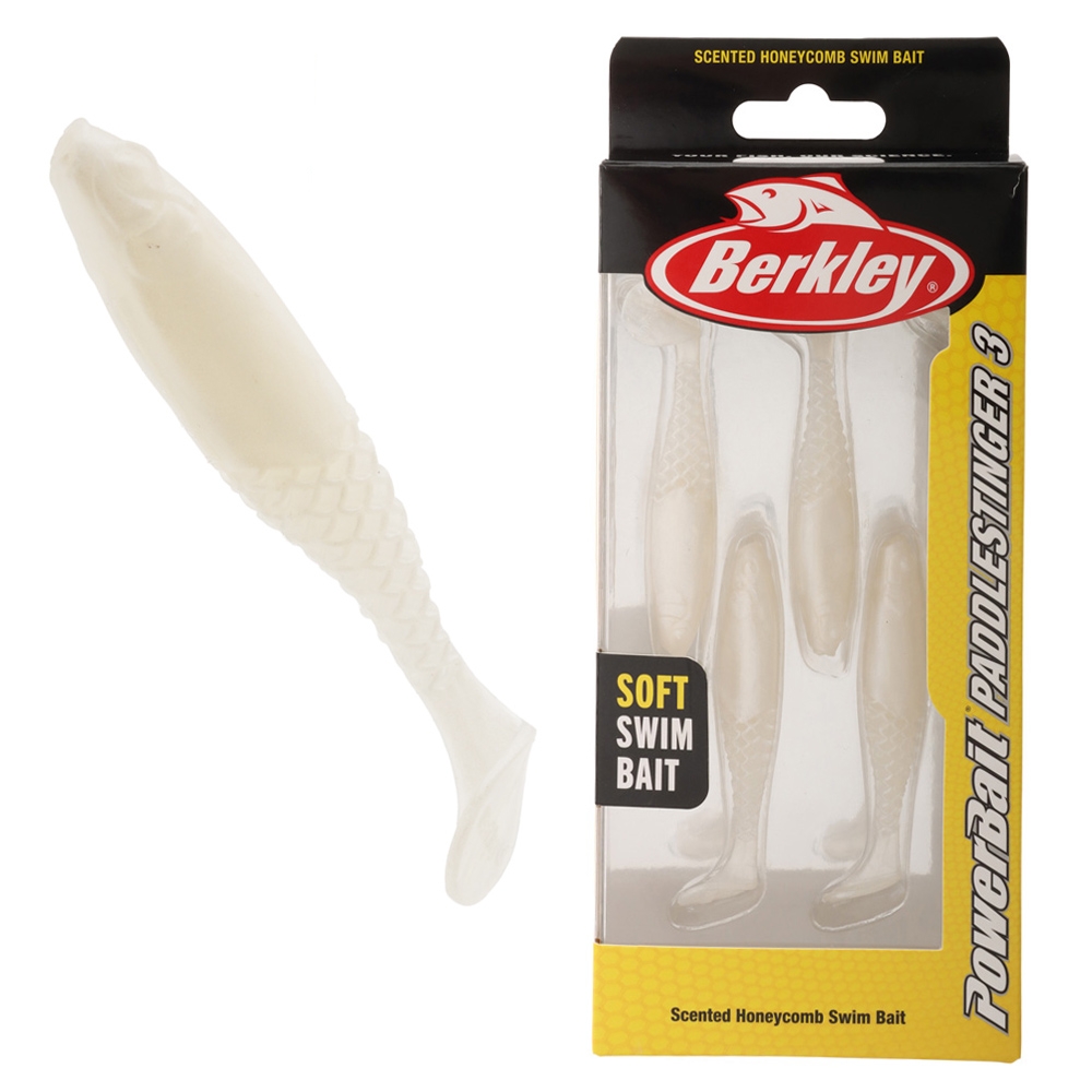 Berkley PowerBait PaddleStinger Soft Bait 7.5cm Pearl White