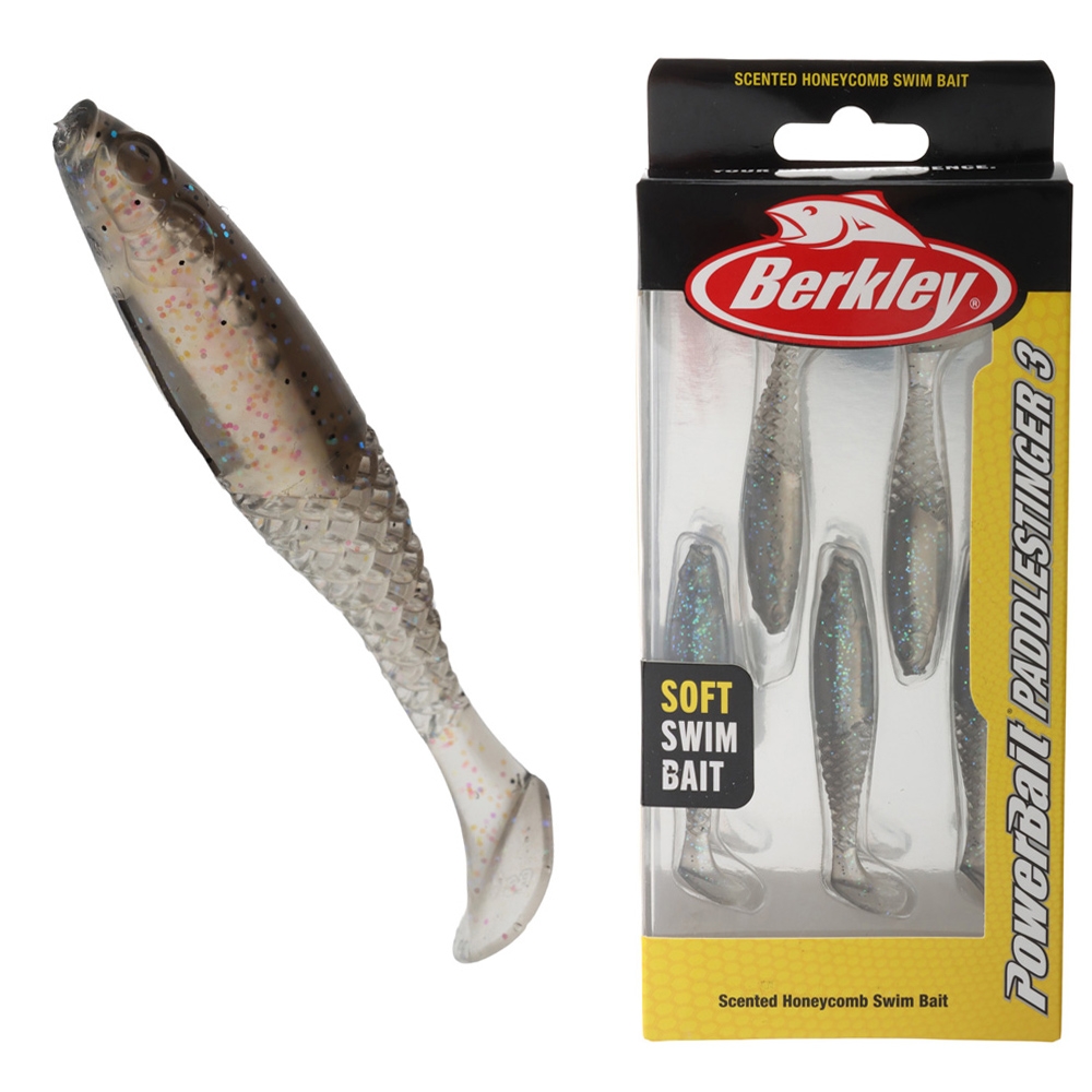 Berkley PowerBait PaddleStinger Soft Bait 7.5cm Electric Shad