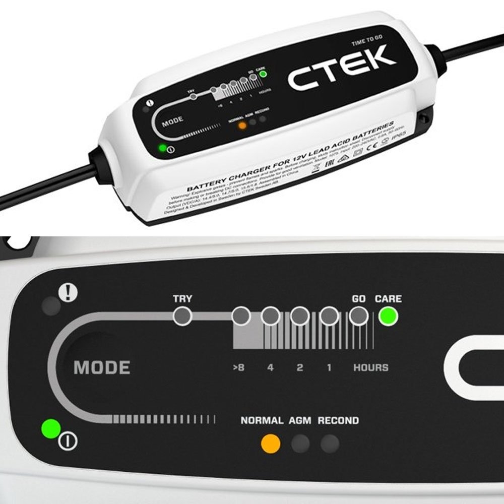 CTEK Time-To-Go 5A 8-Stage Battery Charger Kit 12v with Case