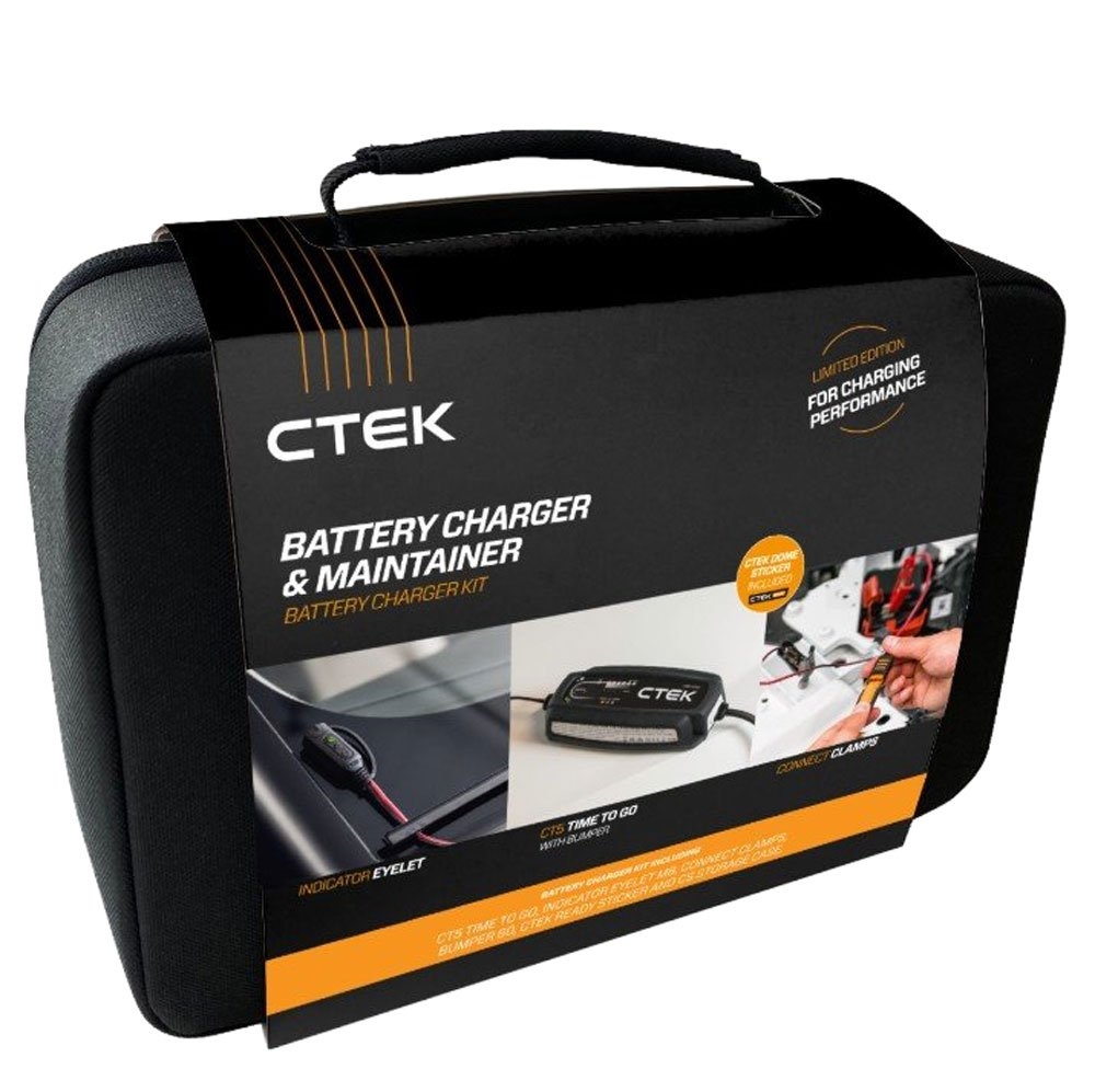 CTEK Time-To-Go 5A 8-Stage Battery Charger Kit 12v with Case