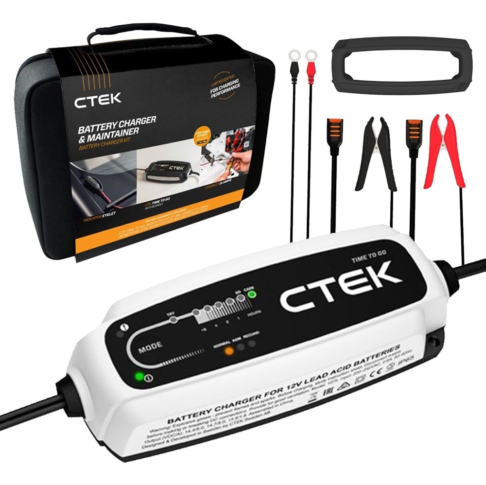 CTEK Time-To-Go 5A 8-Stage Battery Charger Kit 12v with Case