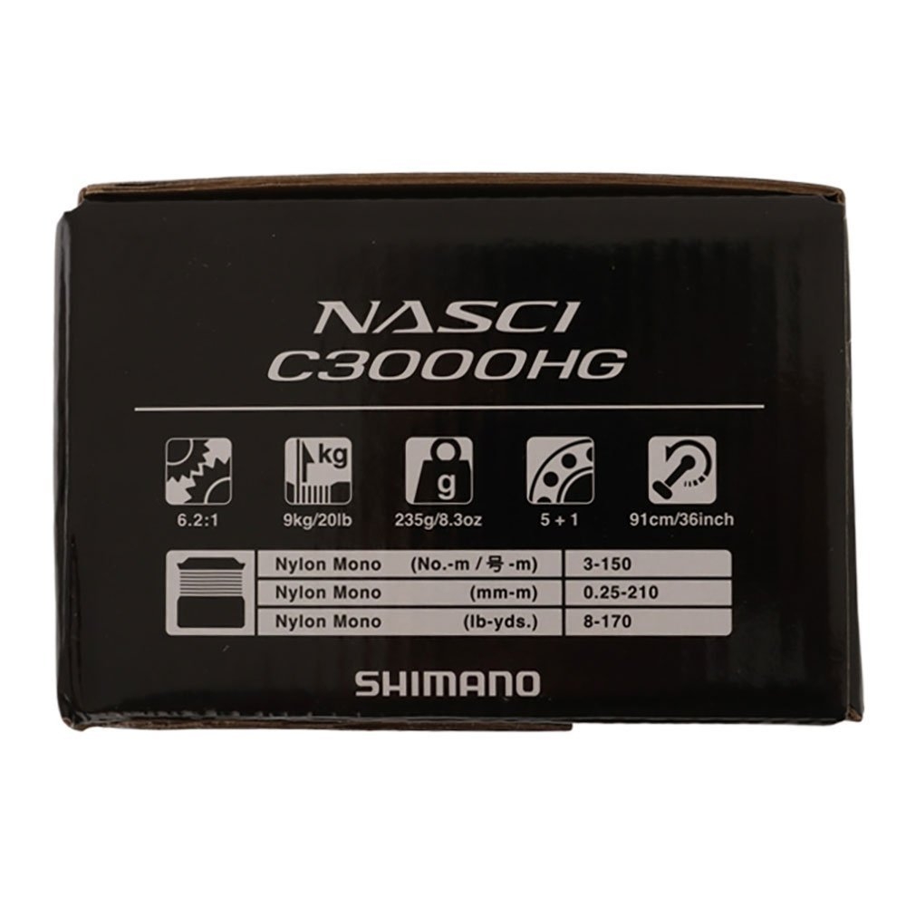 Shimano Nasci C3000 HG FD Catana Medium Heavy Spinning Combo 7ft 6in 4-8kg 2pc