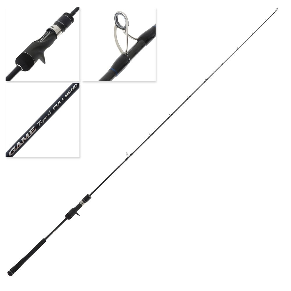 Shimano 24 Game Type J Fullbend B60-4 Overhead Jigging Rod 6ft PE3 2pc