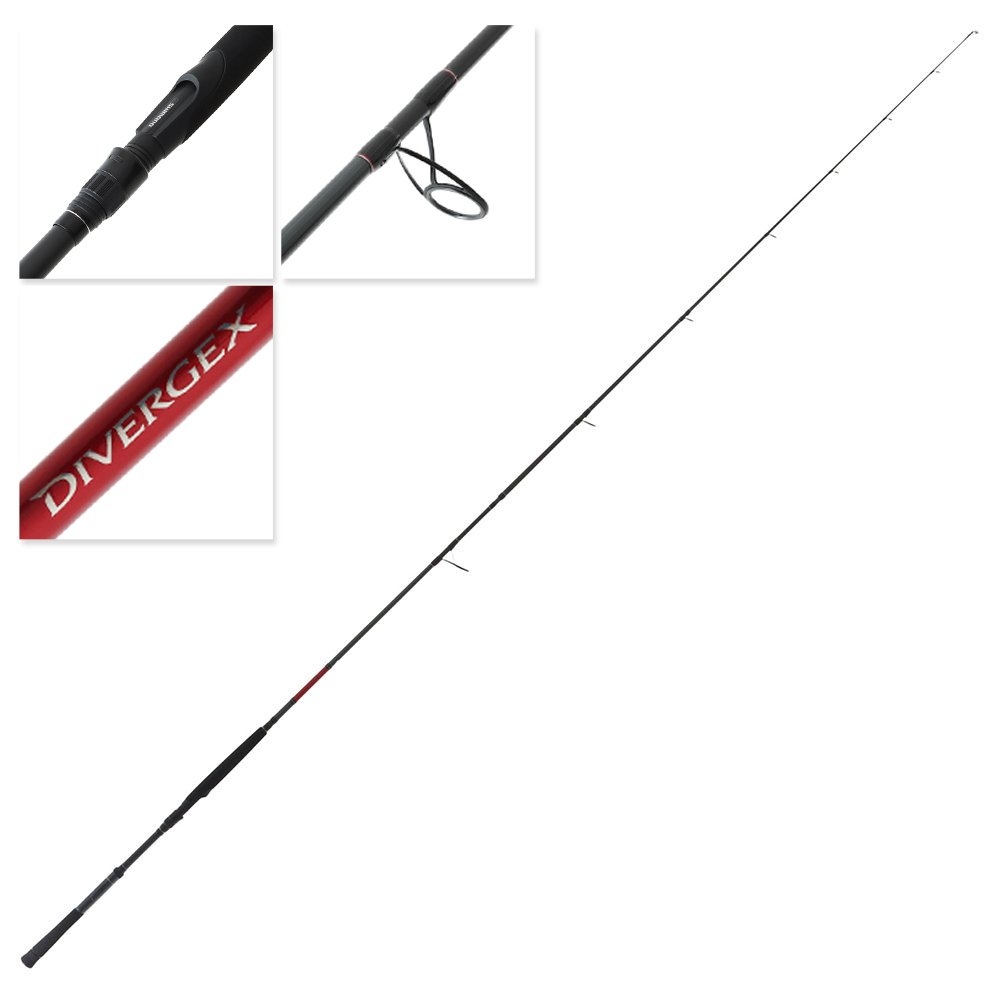 Shimano Divergex Extra Heavy Spinning Rock Rod 9ft 8-15kg 2pc