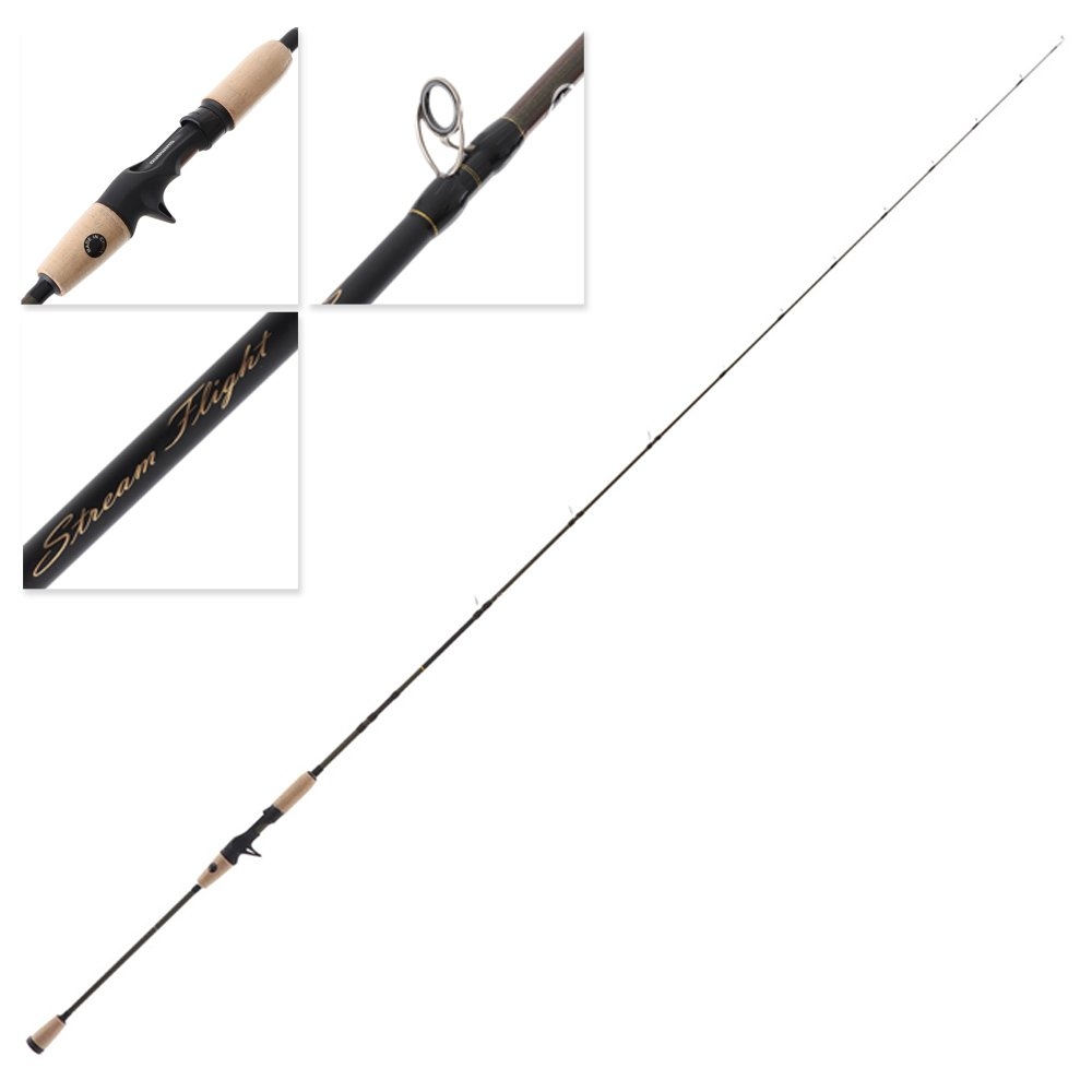 Shimano Stream Flight Medium Light Overhead Freshwater Rod 6ft 3in 3-6kg 2pc