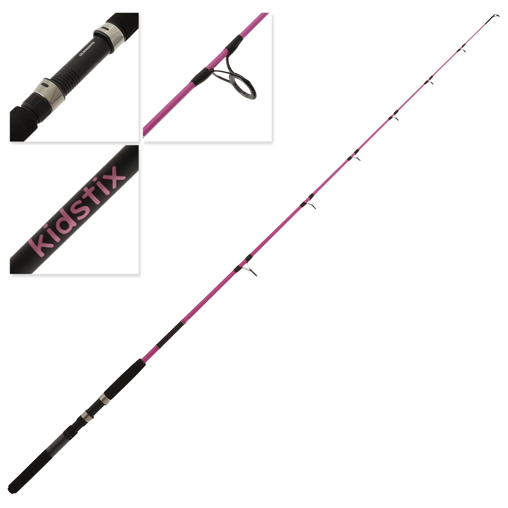 Shimano Kidstix Spinning Rod 6ft 8-12kg 1pc Metallic Pink