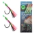 Shimano Performance Flasher Rig Circle Hook 5/0 UV Orange/Black Qty 2