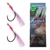 Shimano Performance Flasher Rig Circle Hook 5/0 UV Pink/UV Blue Qty 2
