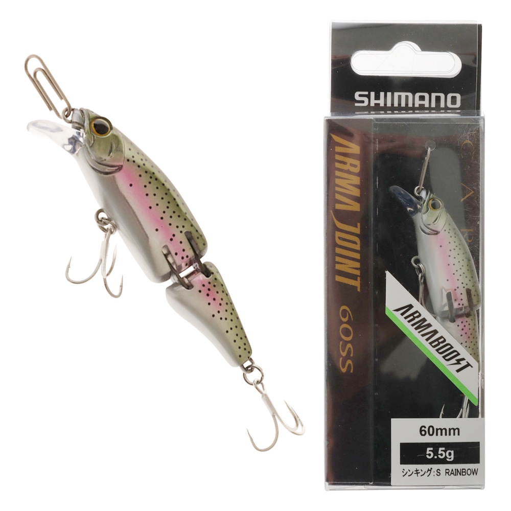 Shimano Cardiff ArmaJoint Freshwater Bibbed Lure 60mm 5.5g Rainbow Trout