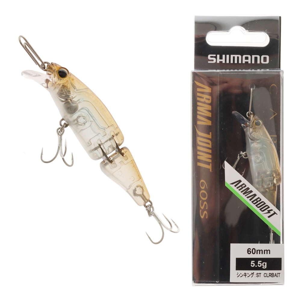 Shimano Cardiff ArmaJoint Freshwater Bibbed Lure 60mm 5.5g Clear Bait