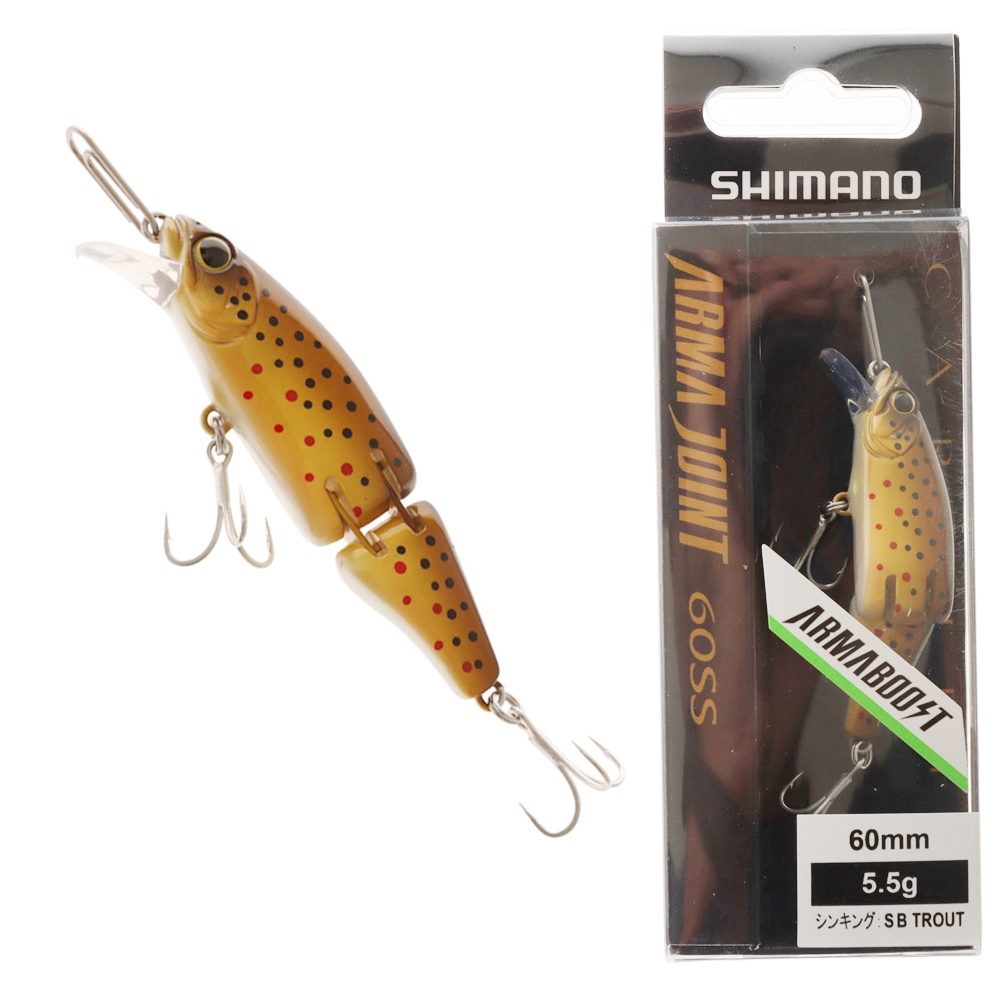Shimano Cardiff ArmaJoint Freshwater Bibbed Lure 60mm 5.5g Brown Trout