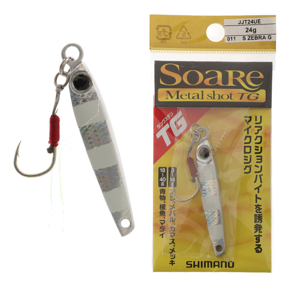 Shimano Soare Metal Shot Tungsten Jig 24g S Zebra Glow