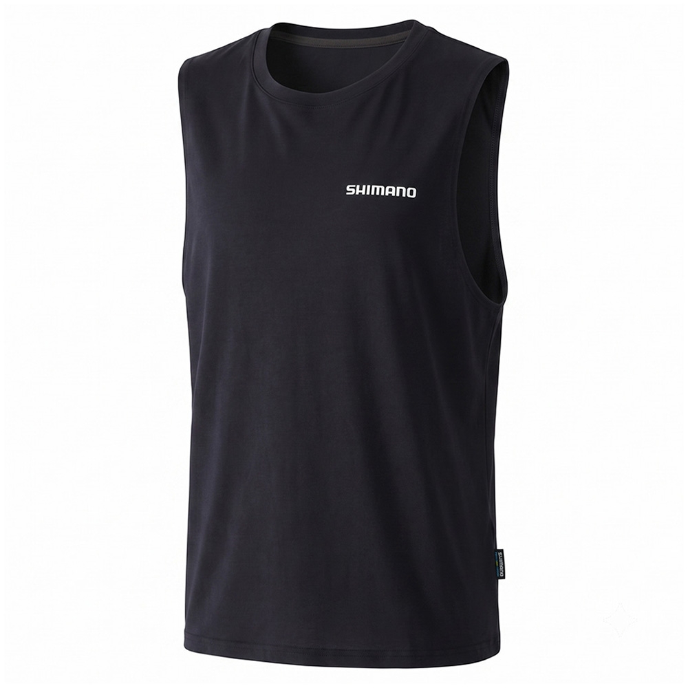 Shimano Lead The Game Mens Singlet Kingfish Black