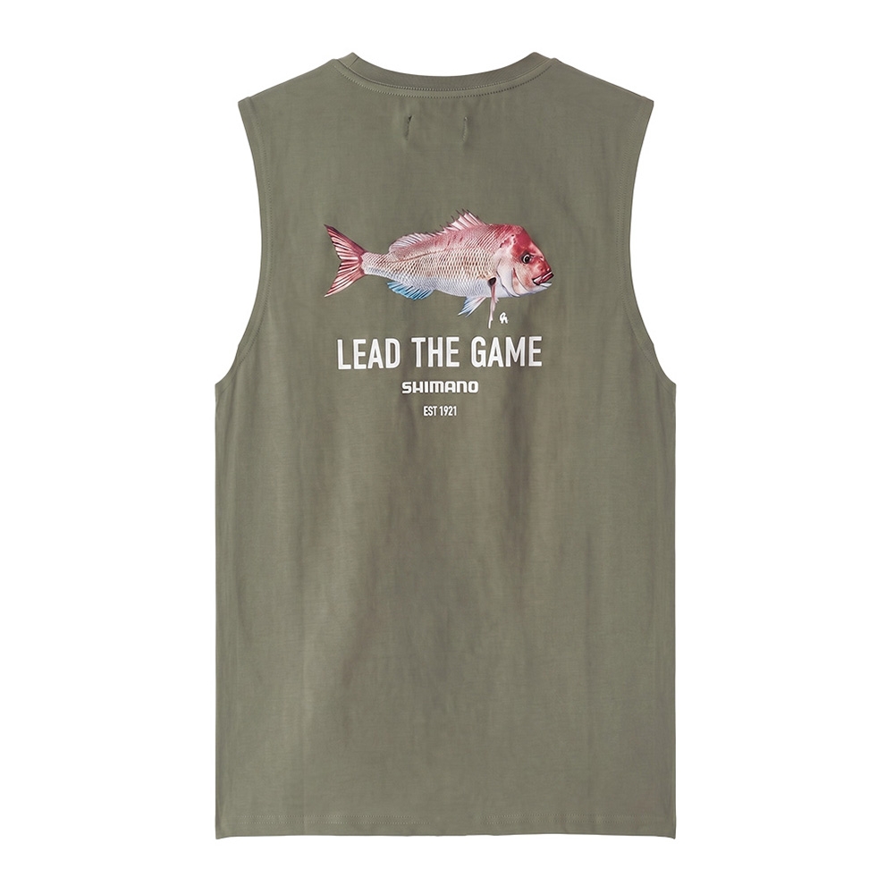 Shimano Lead The Game Mens Singlet Snapper