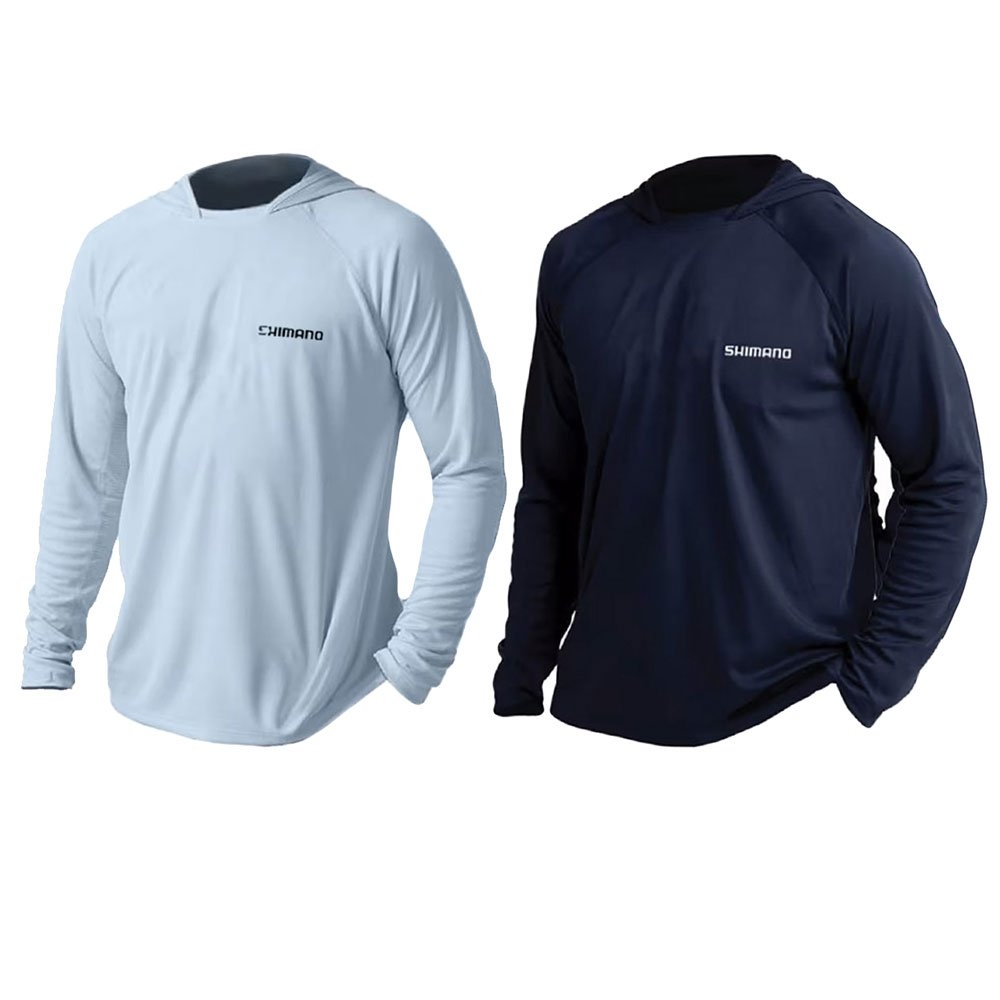 Shimano Gyotaku Hooded Technical Long Sleeve Shirt