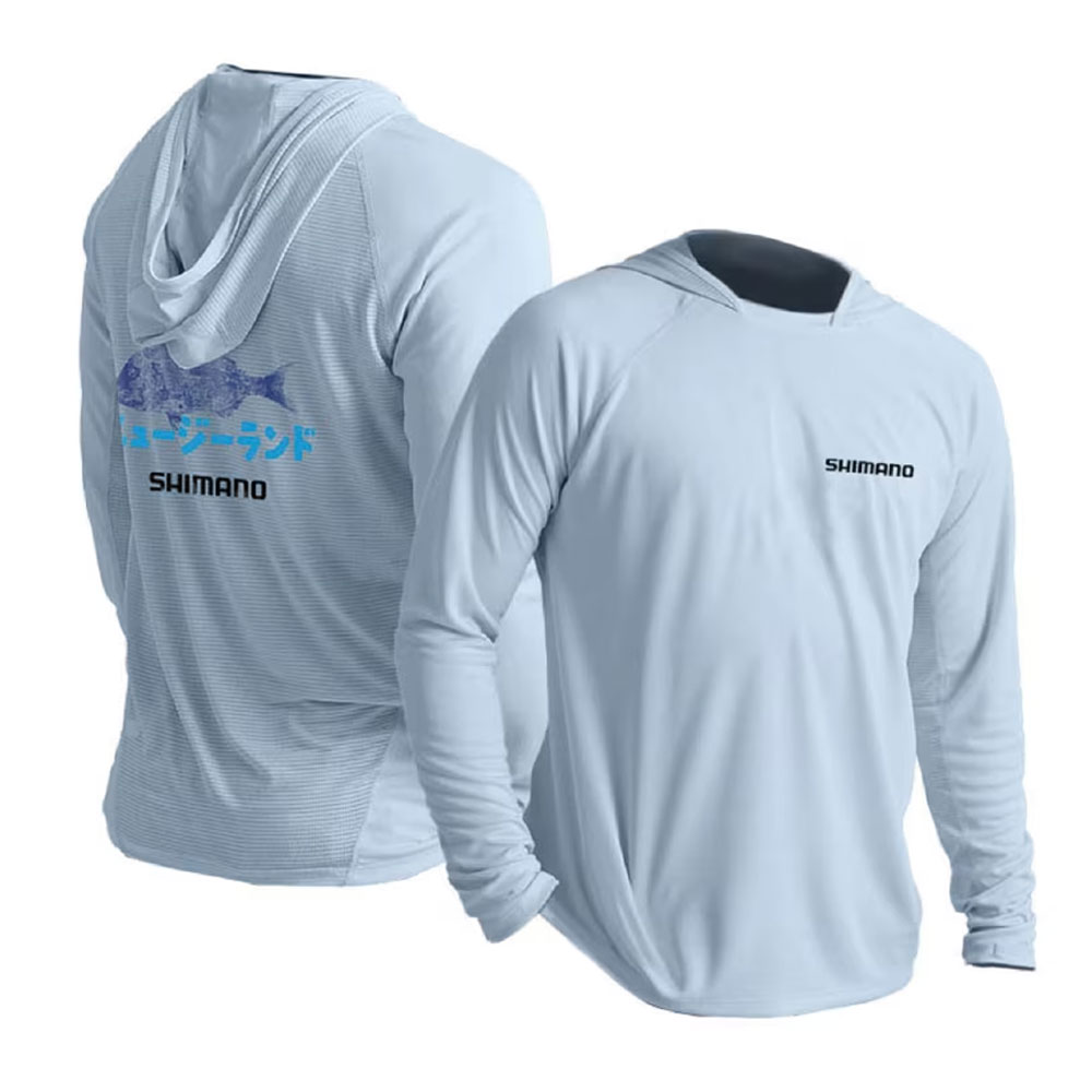 Shimano Gyotaku Hooded Technical Long Sleeve Shirt