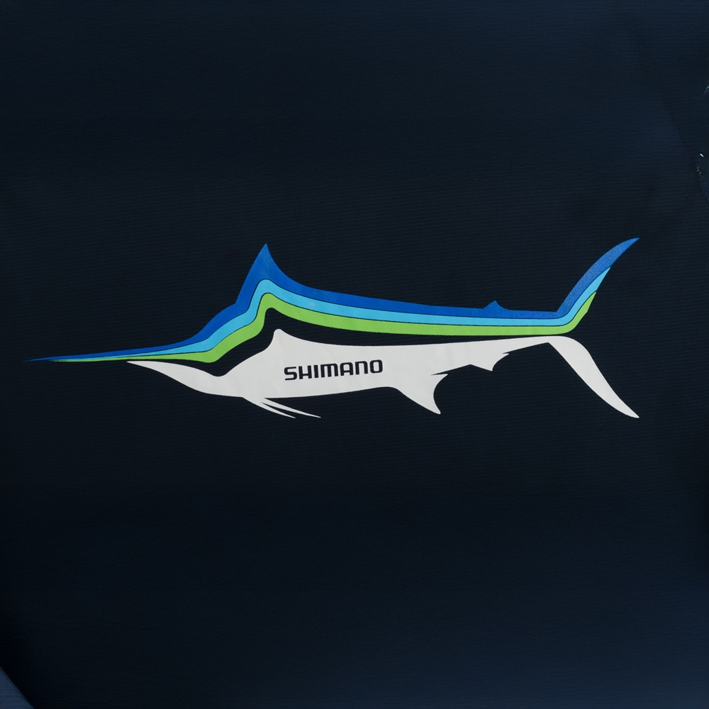 Shimano Performance Hooded Technical LS Shirt Tri-Colour Marlin Navy