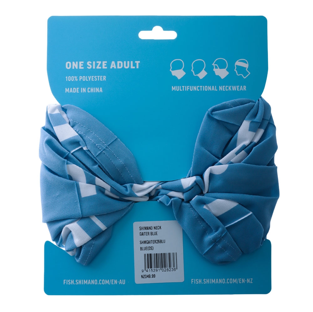 Shimano UPF50+ Neck Gaiter Blue