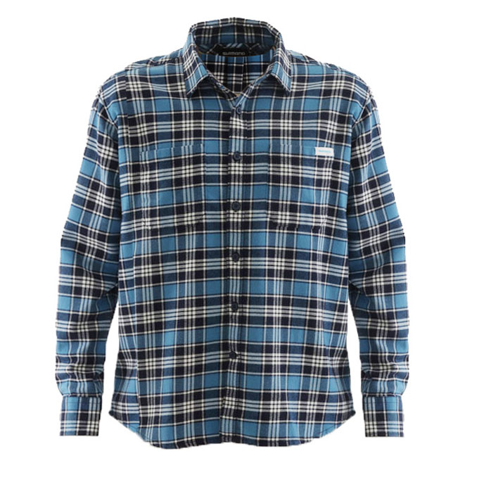 Shimano Mens Long Sleeve Check Shirt