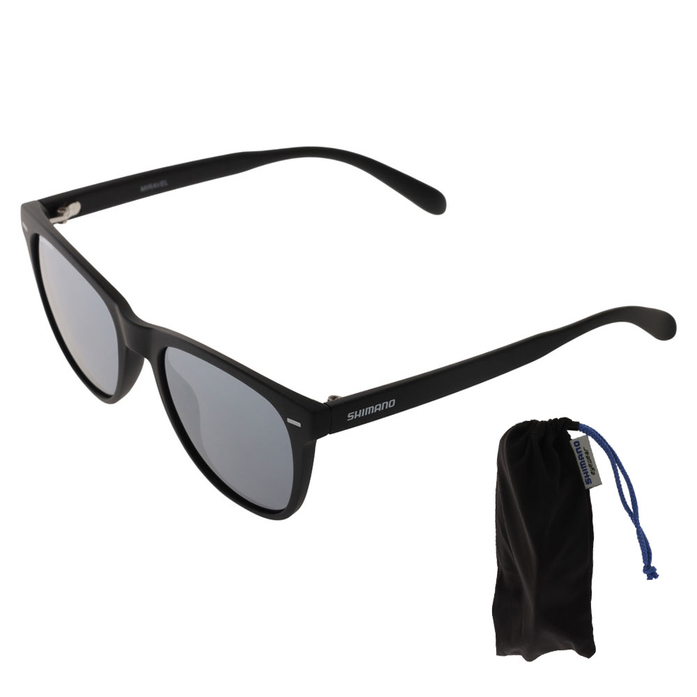 Shimano Miravel Polarised Sunglasses Smoke Lens/Matte Black Frame