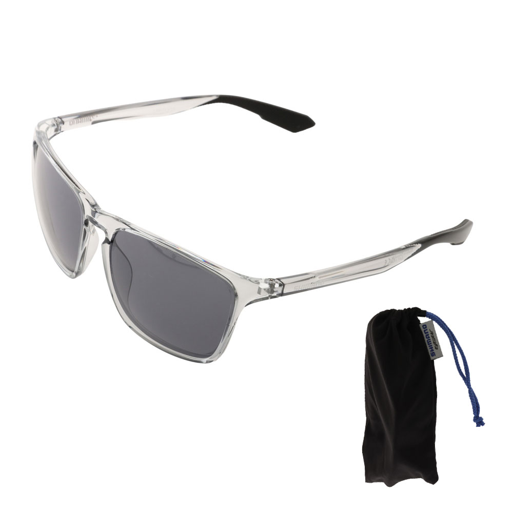 Shimano Limitless Polarised Sunglasses Grey Lens/Clear Frame