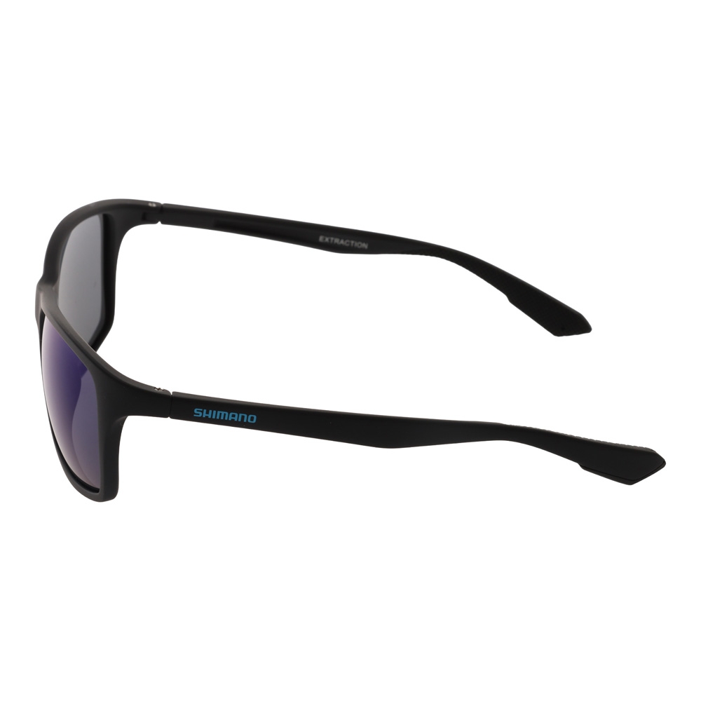 Shimano Extraction Polarised Sunglasses Blue Mirror Lens/Matte Black Frame