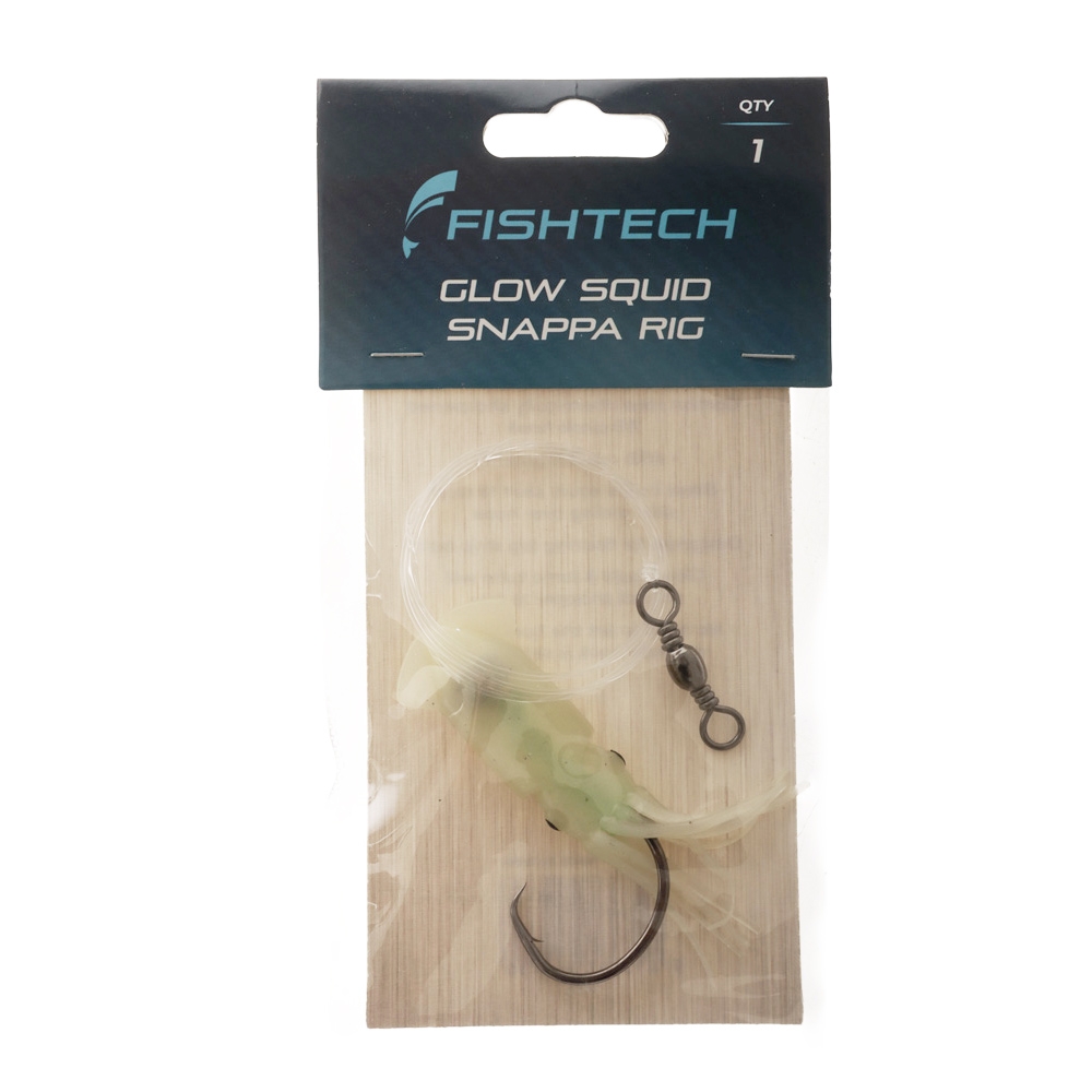 Fishtech Glow Squid Snapper Rig 7/0
