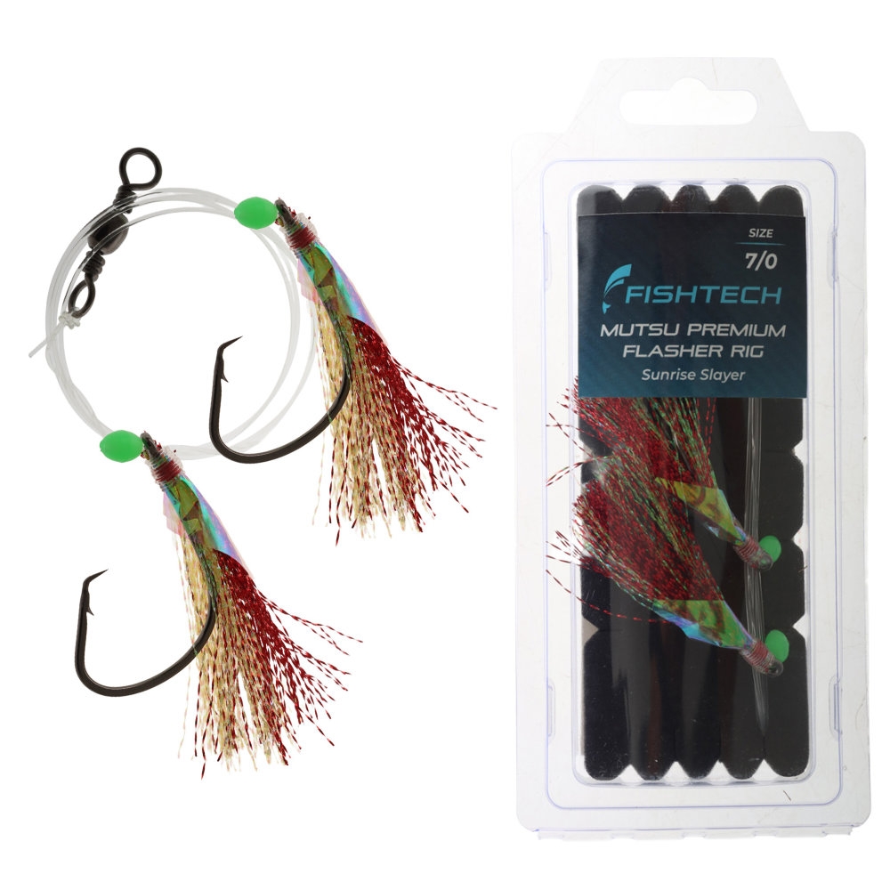 Fishtech Mutsu Premium Flasher Rig Sunrise Slayer 7/0