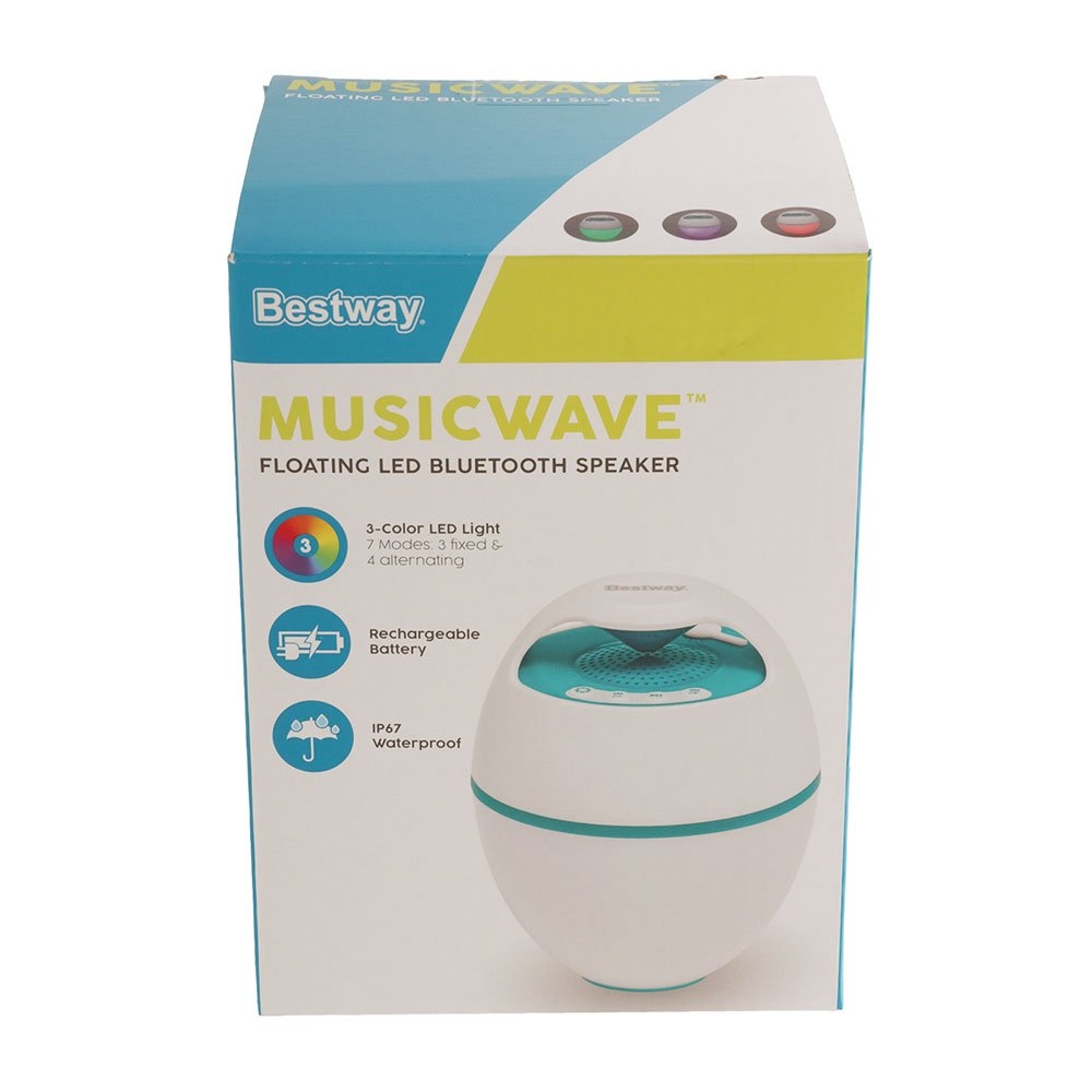 Bestway Flowclear MusicWave Floating LED Bluetooth Speaker