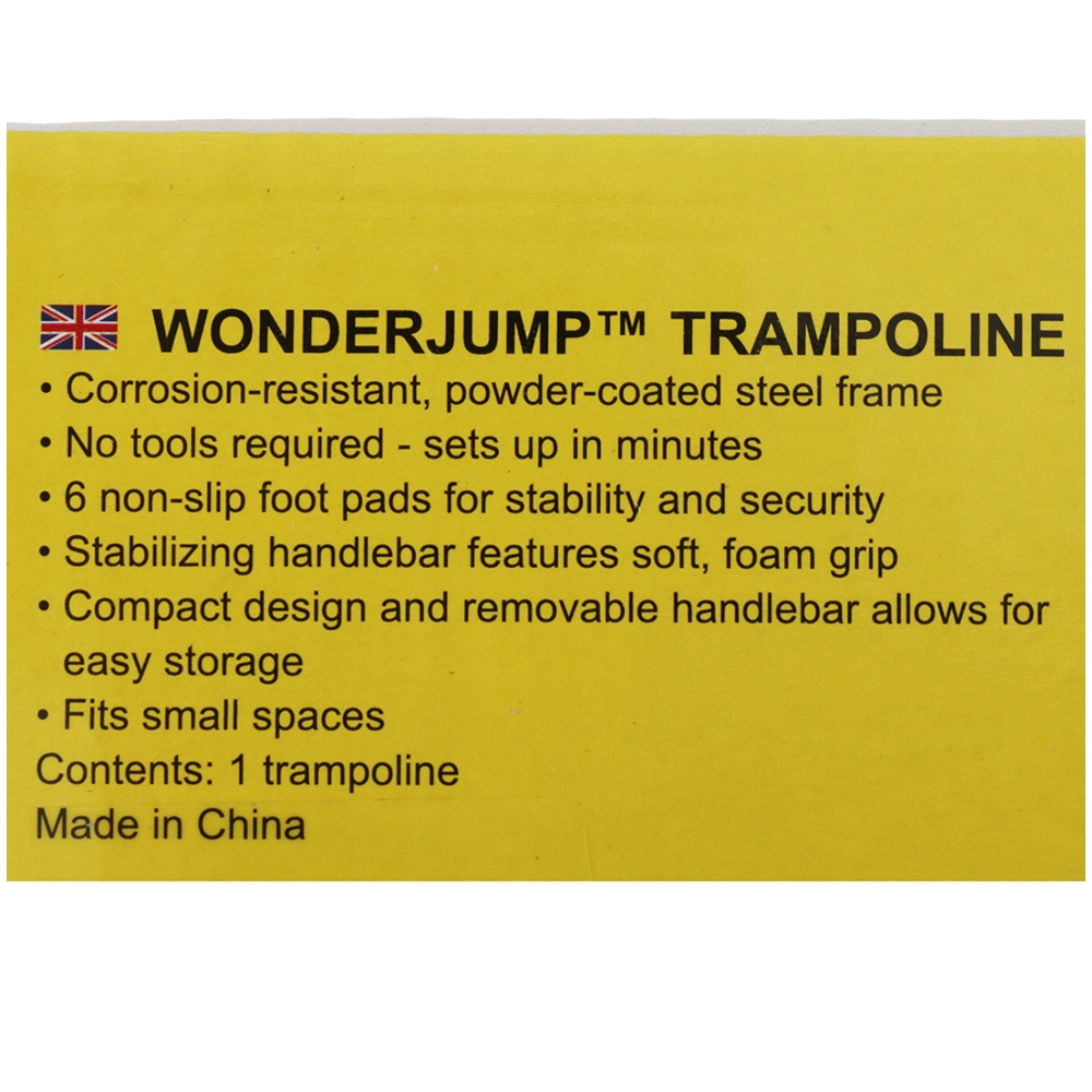 Bestway WonderJump Kids Trampoline with Handlebar 91cm x 96cm