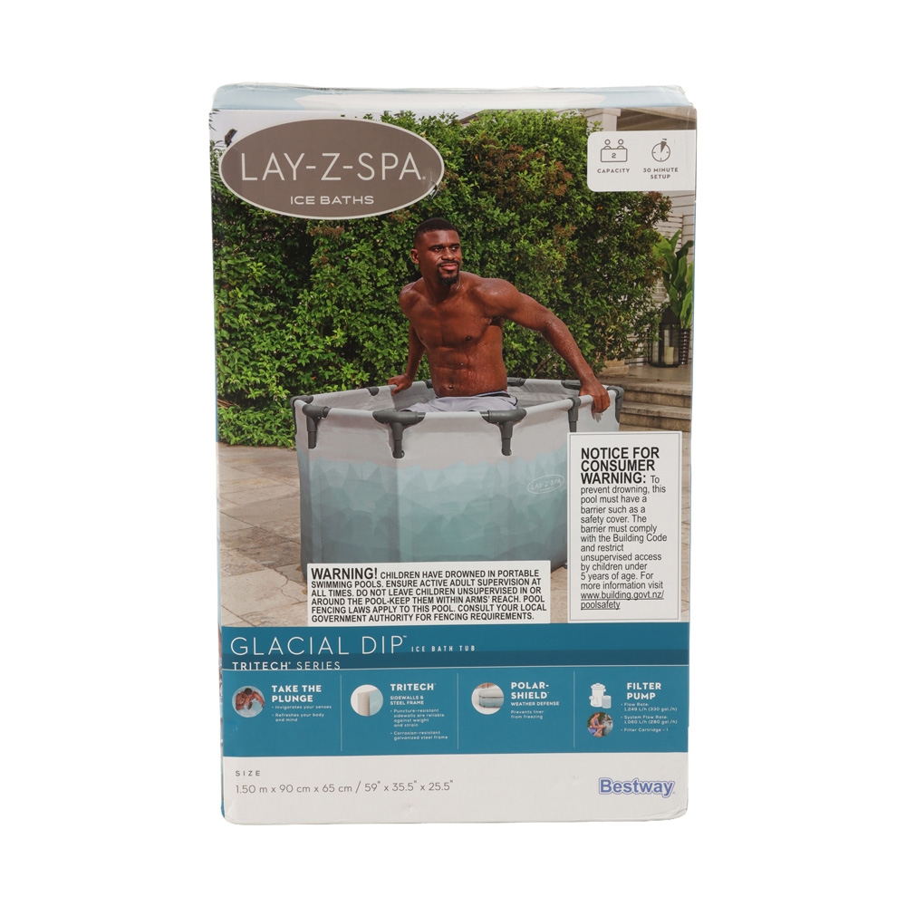 Lay-Z-Spa Glacial Dip 2-Person Ice Bath Tub 431L