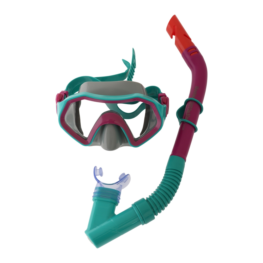 Bestway Crusader Youth Mask and Snorkel Set Pink/Aqua