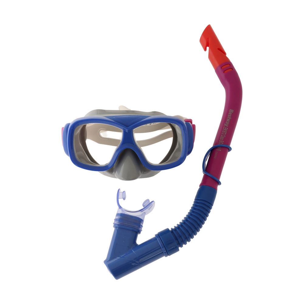 Bestway Explora Youth Mask and Snorkel Set Blue/Pink