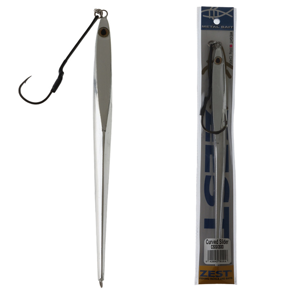 Zest Curved Slider Jig 300g Silver