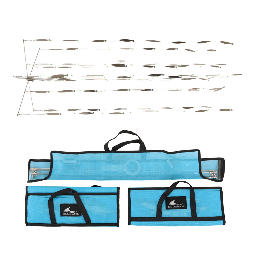 BlueWing Bulletproof Dredge Teaser with Stainless Steel Fish 36in