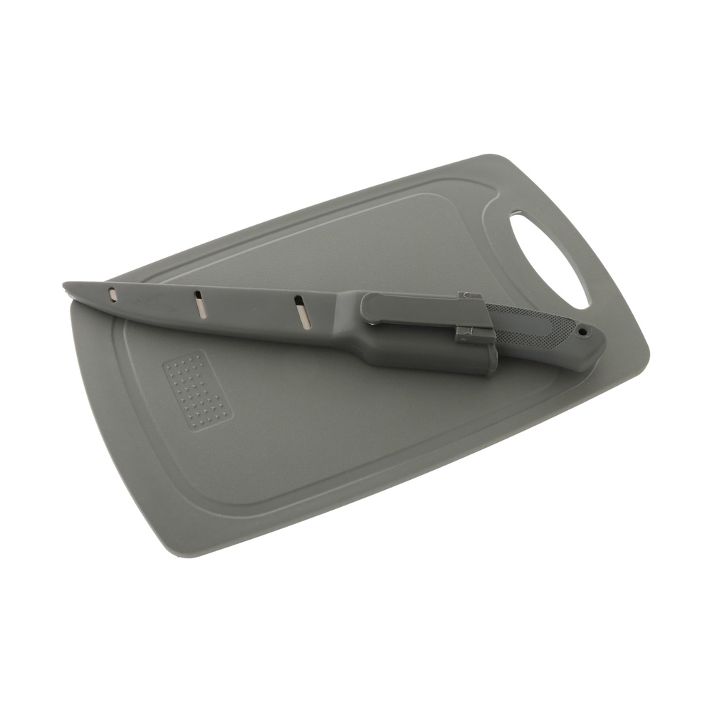 Sea Harvester Cutting Board and Knife Set Grey