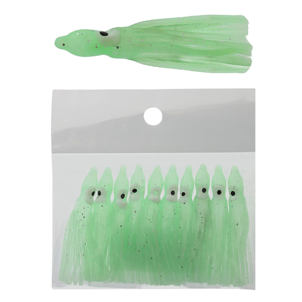 Sea Harvester Surfcasting Octopus Skirt 50mm Lumo Qty 10